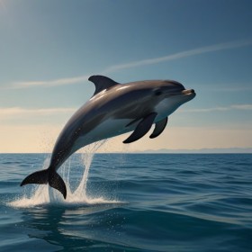 Quadro Tela Delfino in Mare Aperto