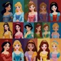 Quadro Tela Principesse Disney: Magia per la Cameretta dei Bambini